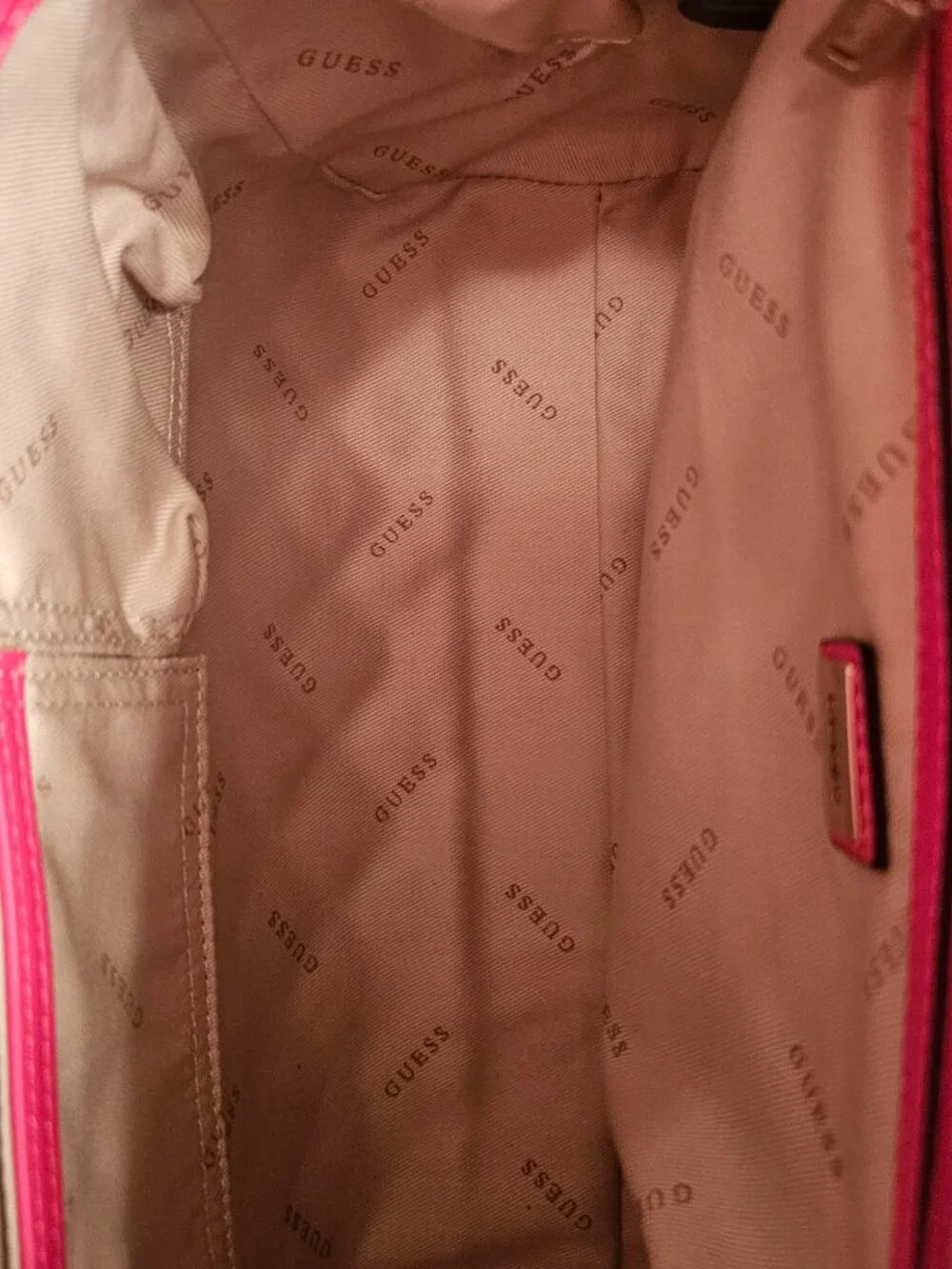 NWOT GUESS Illy Quilted Box Satchel (Style VG797005) in Pas Pink